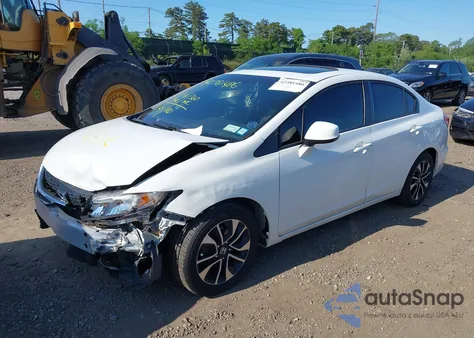 2013 Honda Civic Ex из США, поврежденный, VIN 2HGFB2F86DH523863